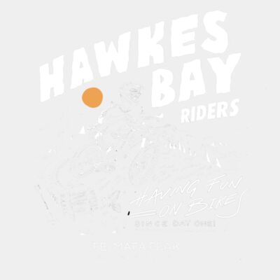 HB Riders Tee White 16209  Thumbnail